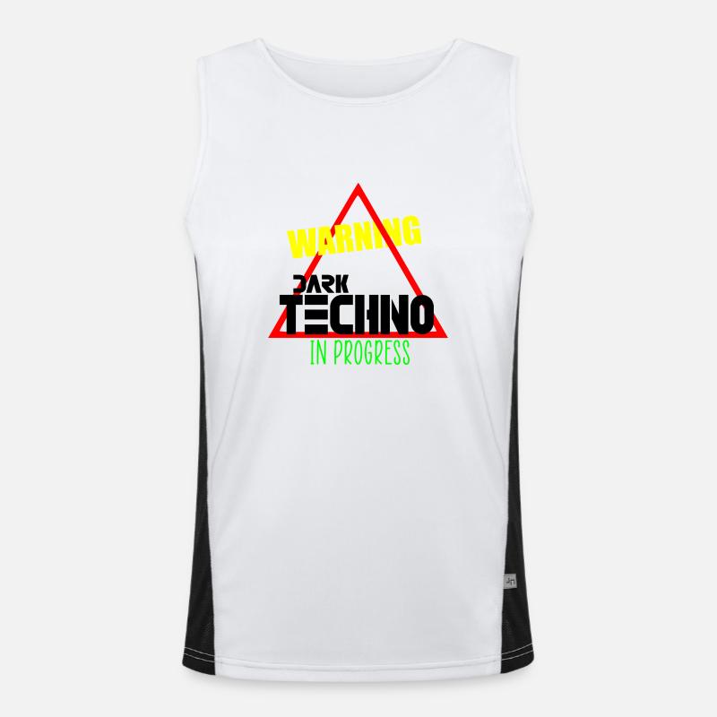Dark techno in progress Men's Functional Contrast Tank Top 