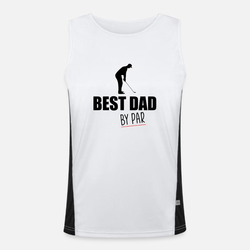 Bester Vater nach Par Funktionelles Kontrast-Tank Top für Männer 