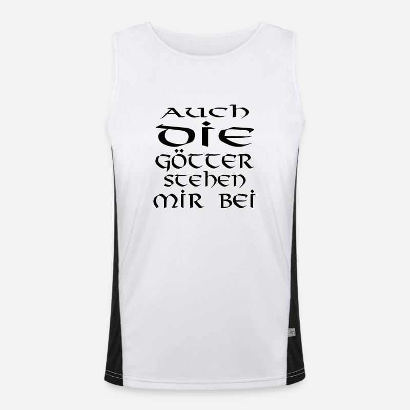 auch die götter stehen II Funktionelles Kontrast-Tank Top für Männer 