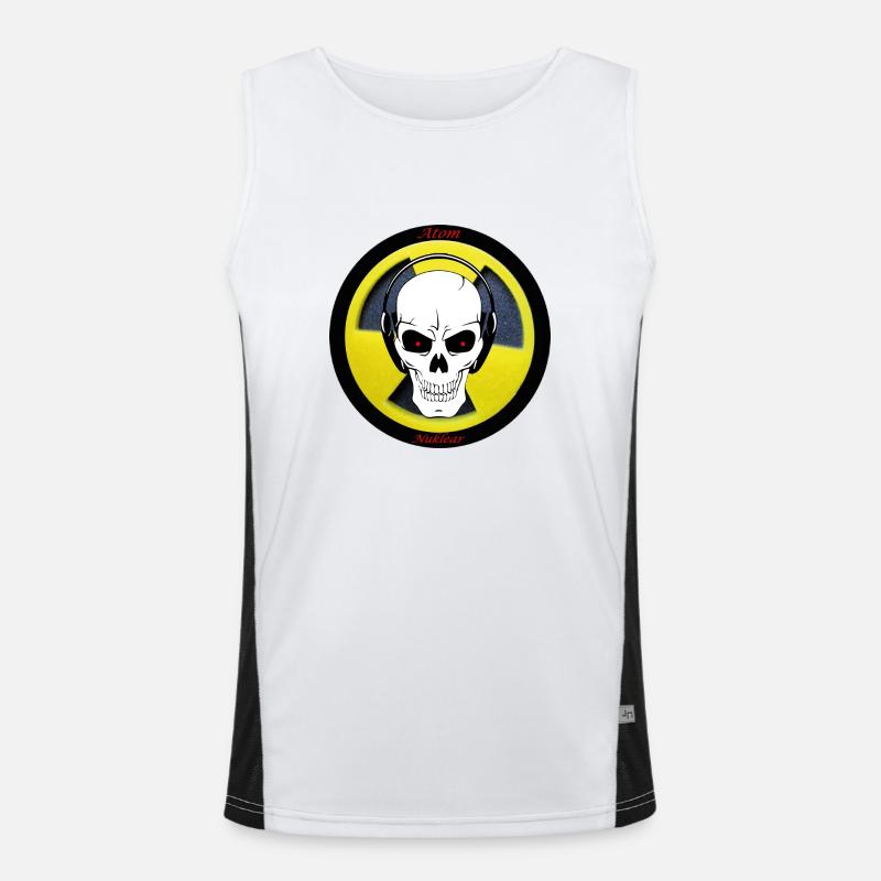 LOGO Atom Nuklear Funktionelles Kontrast-Tank Top für Männer 