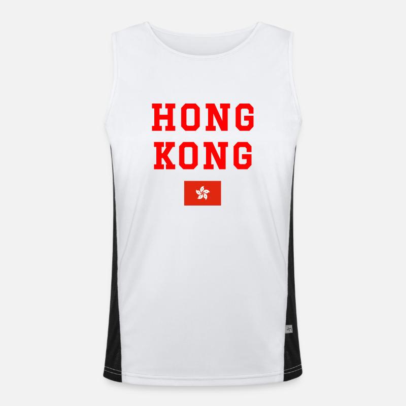 Hongkong Funktionelles Kontrast-Tank Top für Männer 