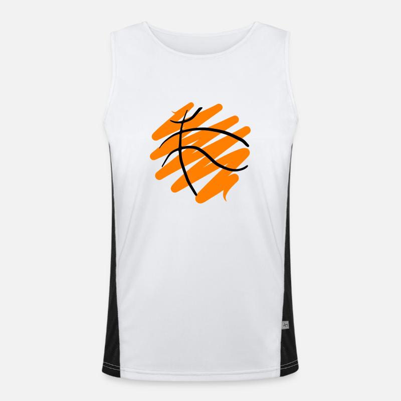 Basketball 62 Funktionelles Kontrast-Tank Top für Männer 