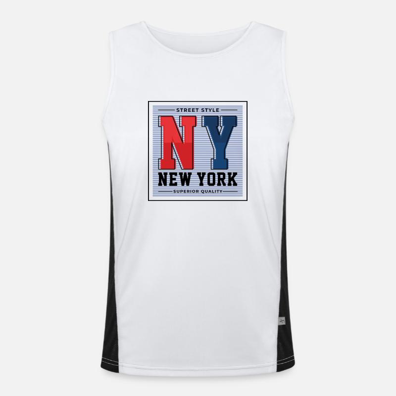New York Men's Functional Contrast Tank Top 