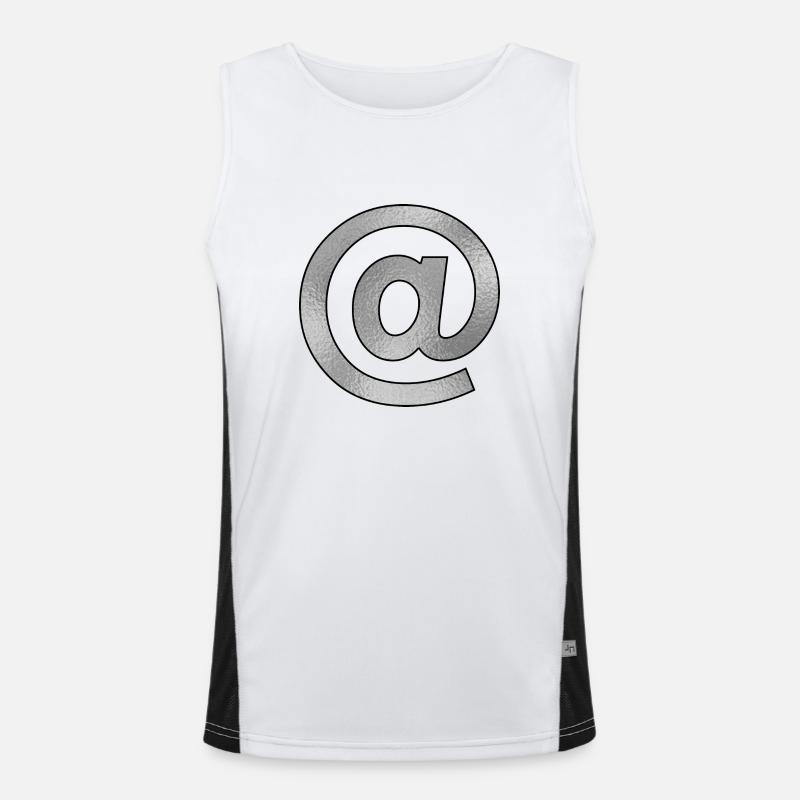 Sign @ Silver Men's Functional Contrast Tank Top 