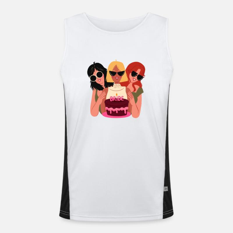 Braut Bride Funktionelles Kontrast-Tank Top für Männer 