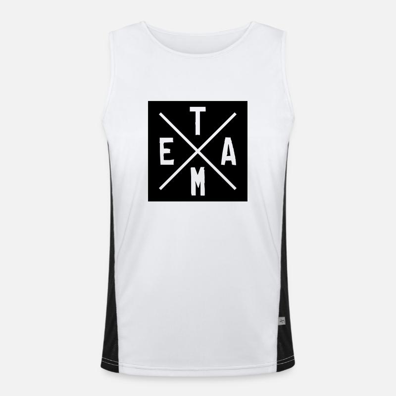 team design 01 Funktionelles Kontrast-Tank Top für Männer 