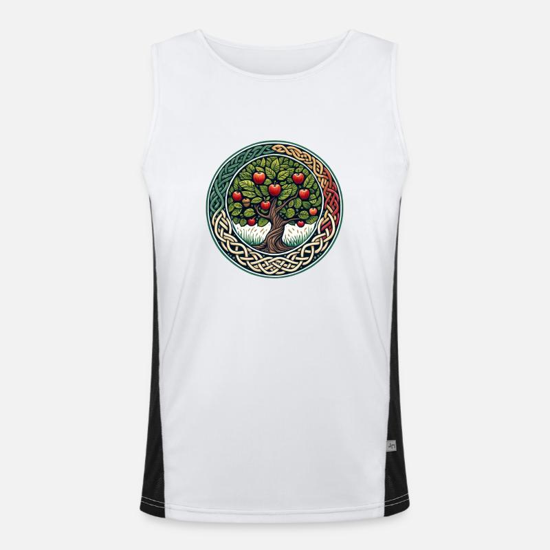 Apfelbaum Funktionelles Kontrast-Tank Top für Männer 