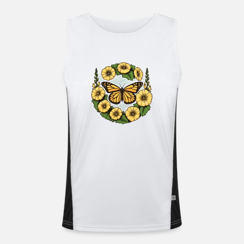 Monarch Butterfly Men's Functional Contrast Tank Top 