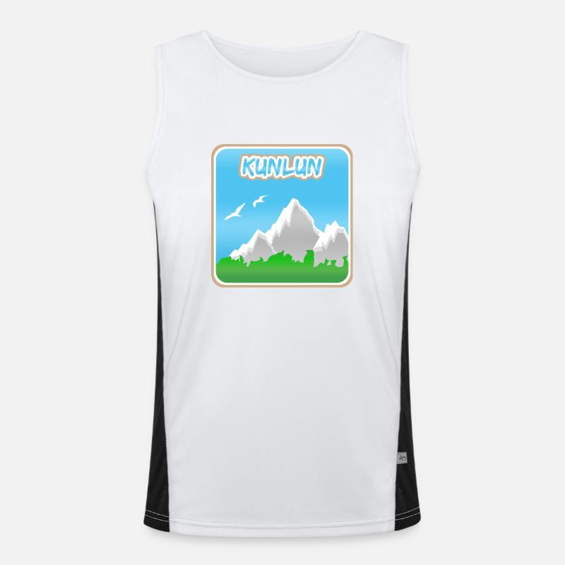 Kunlun as mountaineering Men's Functional Contrast Tank Top 