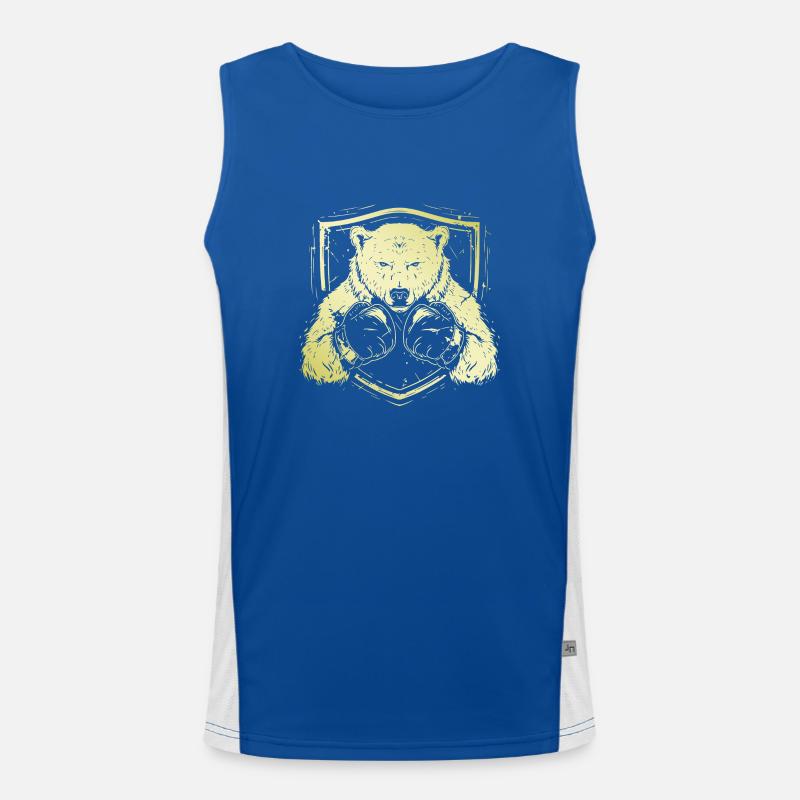 Polar Bear Polar Bear Boxer Men's Functional Contrast Tank Top 