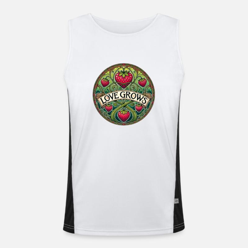 Liebe wächst Funktionelles Kontrast-Tank Top für Männer 
