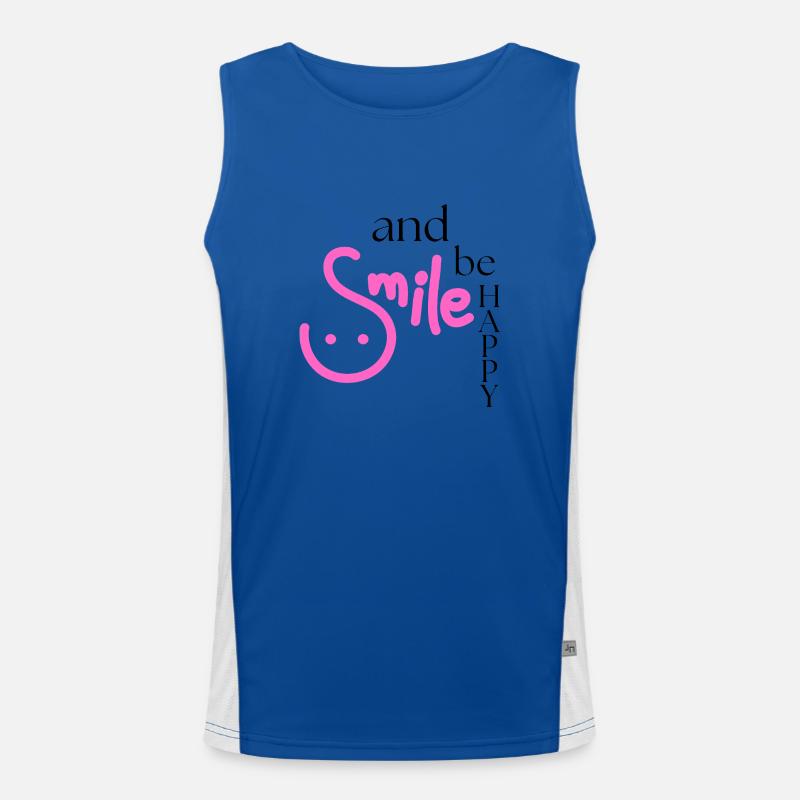 Souriez et soyez heureux Débardeur respirant contrasté Homme 