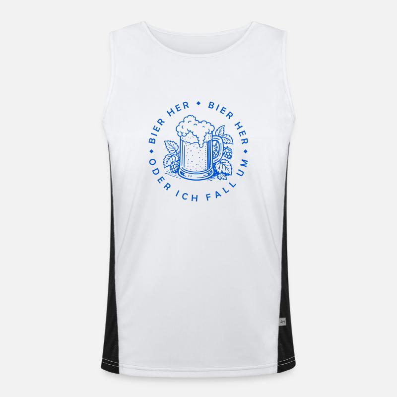 Les abeilles ici - Oder ich fall um ! Débardeur respirant contrasté Homme 