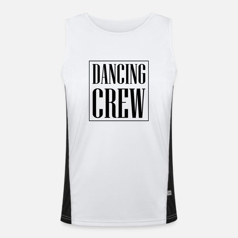 Dancing Crew Funktionelles Kontrast-Tank Top für Männer 