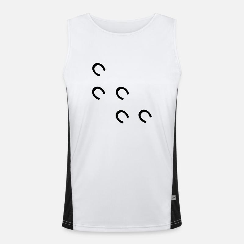 pferd Funktionelles Kontrast-Tank Top für Männer 