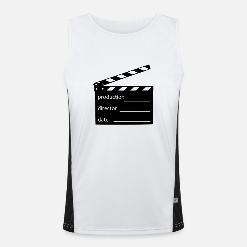 Film - Klappe Funktionelles Kontrast-Tank Top für Männer 