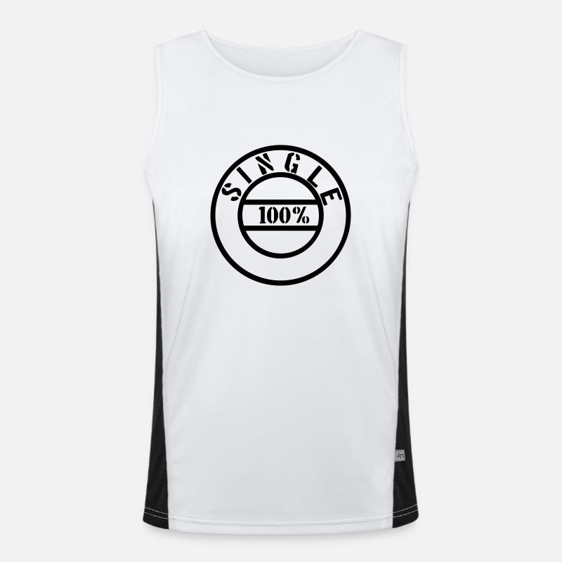 Single Funktionelles Kontrast-Tank Top für Männer 