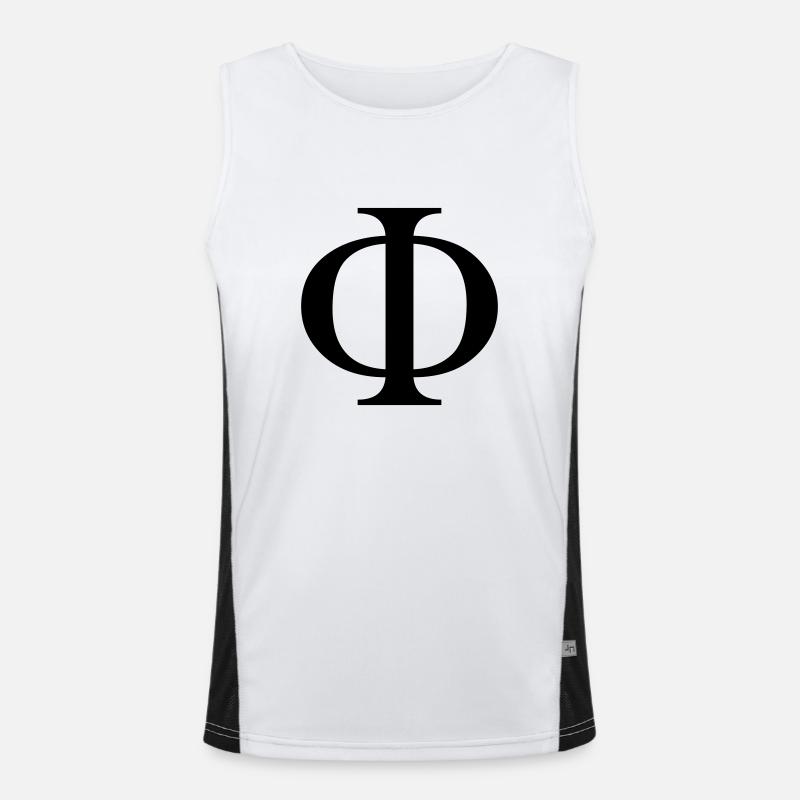phi greek Men's Functional Contrast Tank Top 