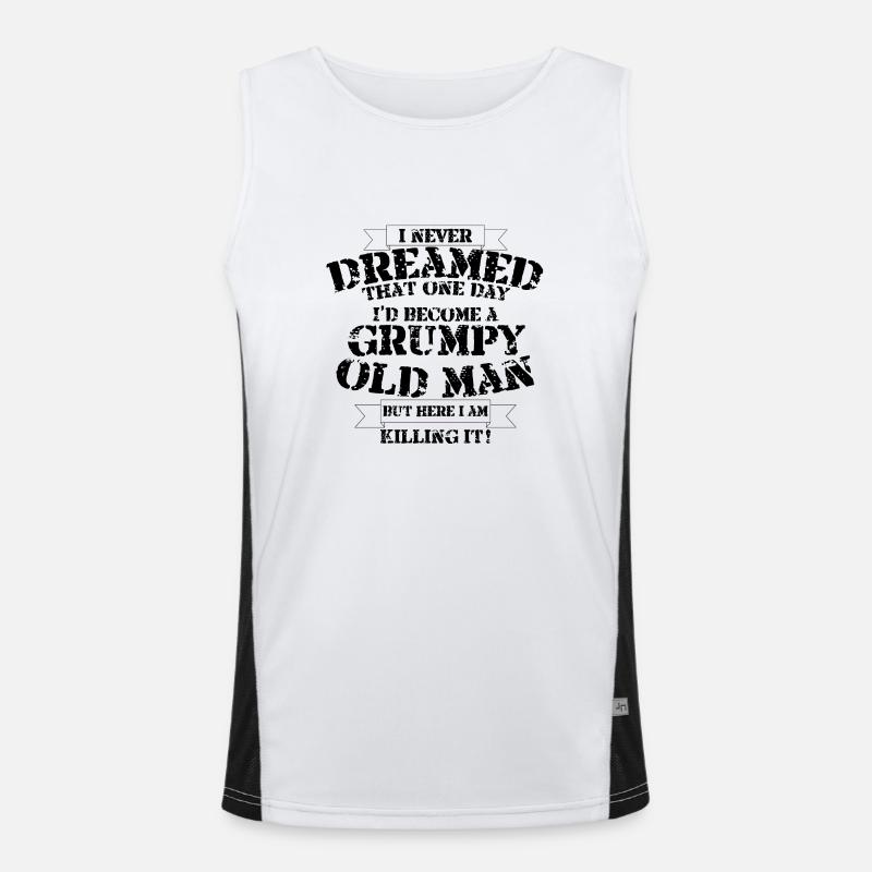 Grumpy Old Man Men's Functional Contrast Tank Top 