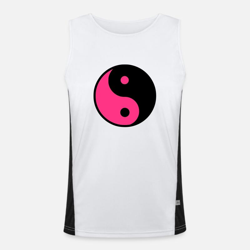 Yin Yang Débardeur respirant contrasté Homme 