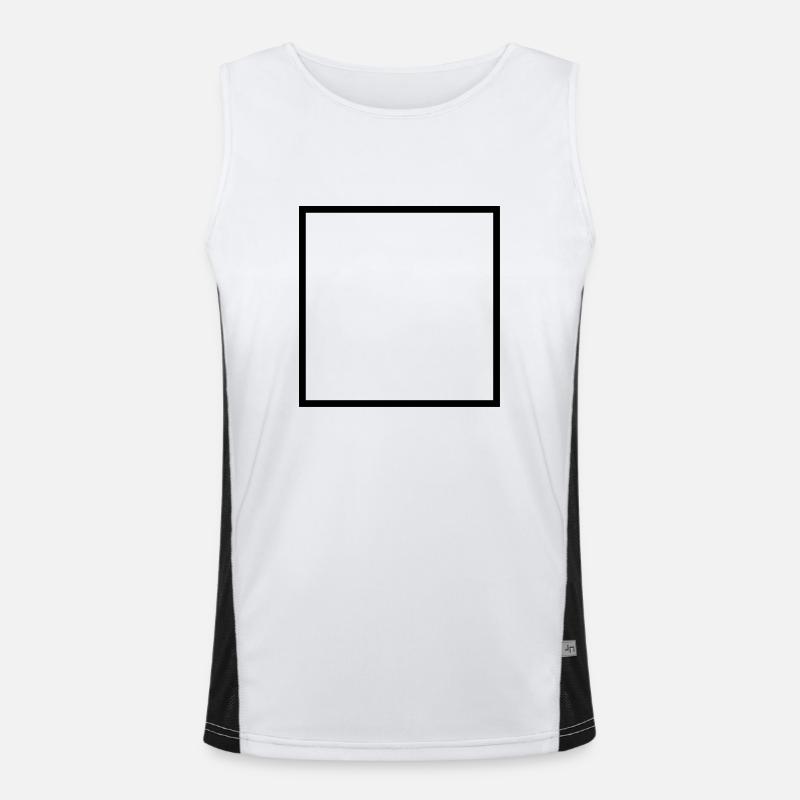 Quadrat nicht gefüllt Men's Functional Contrast Tank Top 