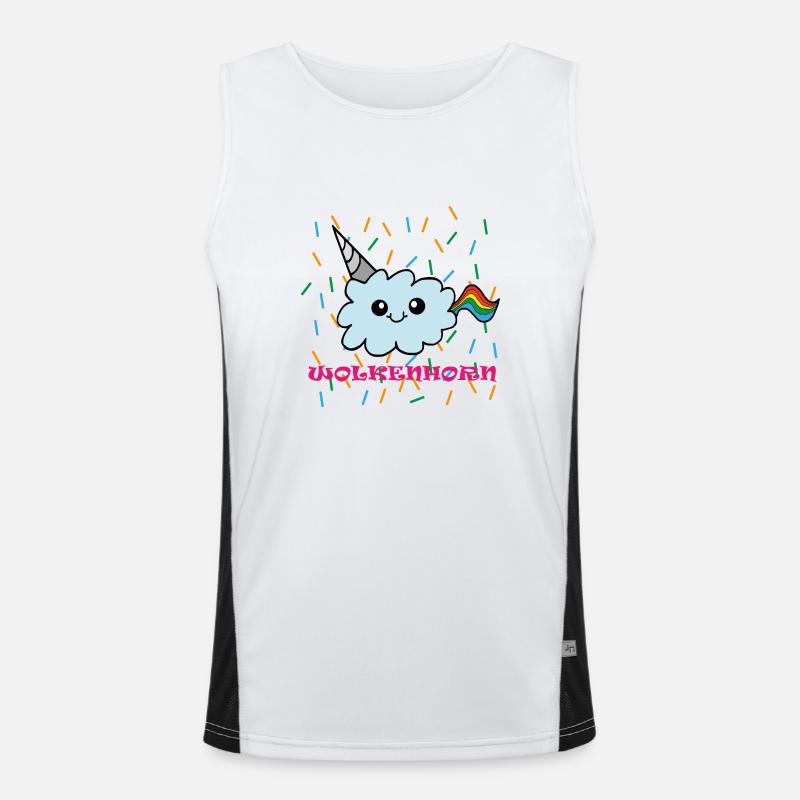 clouds Horn Men's Functional Contrast Tank Top 