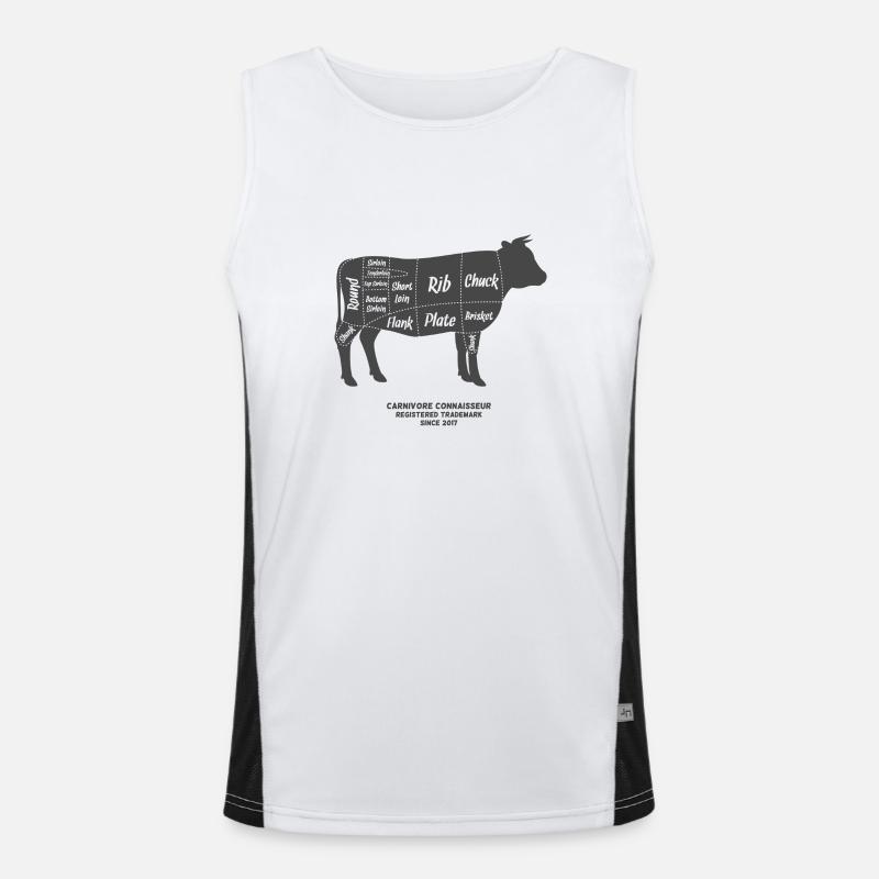 Fleischteile beim Rind Funktionelles Kontrast-Tank Top für Männer 