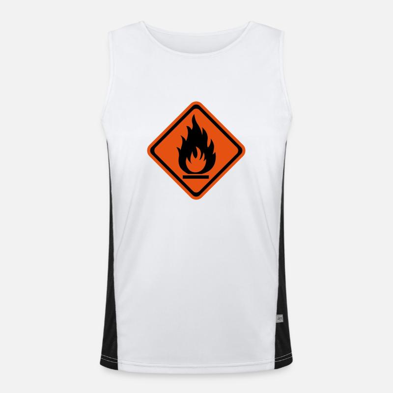entflammbar Funktionelles Kontrast-Tank Top für Männer 