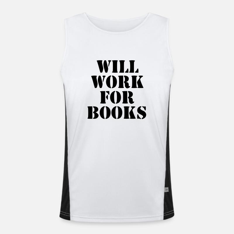 will work for books Funktionelles Kontrast-Tank Top für Männer 