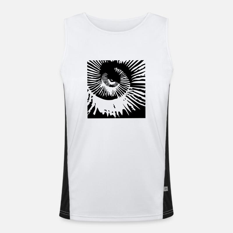 Ammonit Funktionelles Kontrast-Tank Top für Männer 