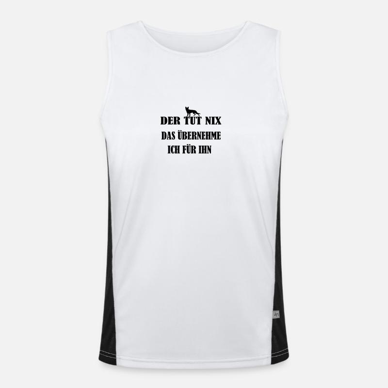 Schäferhund Funktionelles Kontrast-Tank Top für Männer 