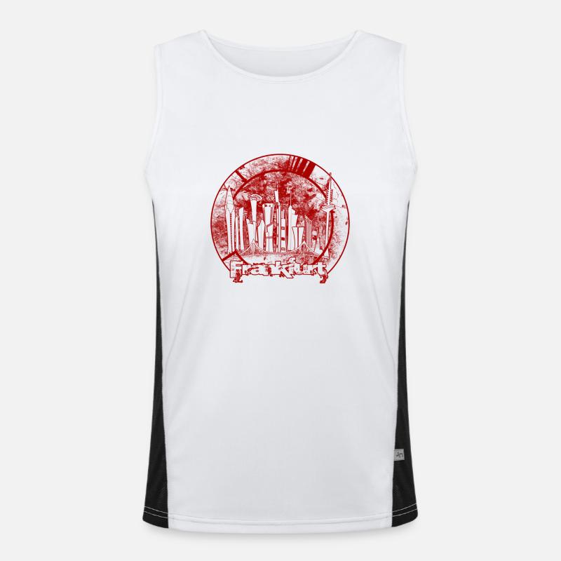 FFM Skyline R Funktionelles Kontrast-Tank Top für Männer 