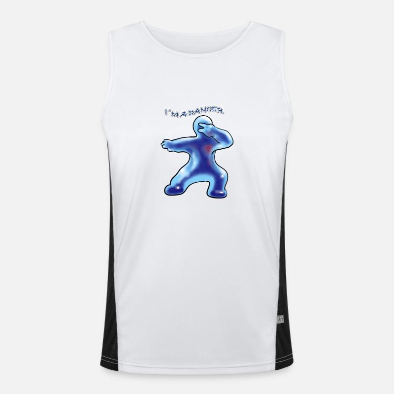 Tänzer Funktionelles Kontrast-Tank Top für Männer 