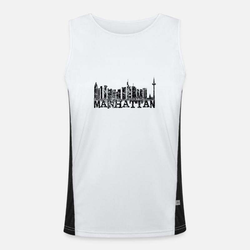 Mainhattan FFM Funktionelles Kontrast-Tank Top für Männer 