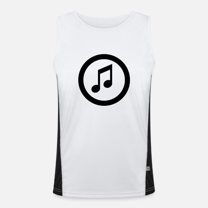 note icon Funktionelles Kontrast-Tank Top für Männer 