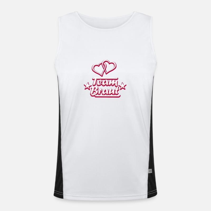 Team Braut Funktionelles Kontrast-Tank Top für Männer 