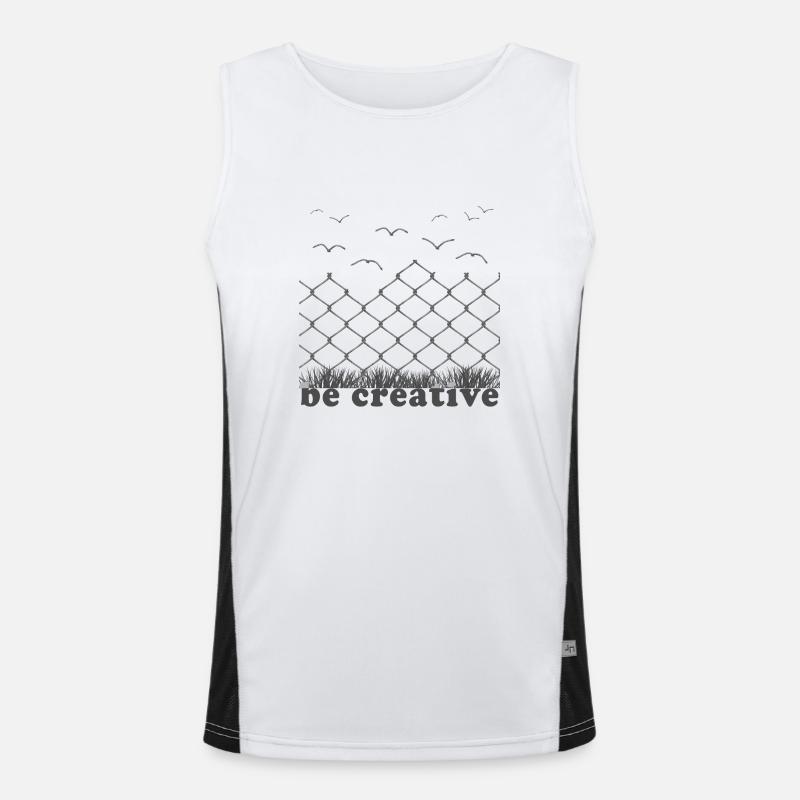 be creative Funktionelles Kontrast-Tank Top für Männer 