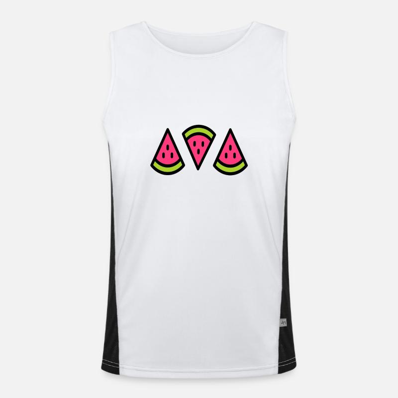 pastèque douce fruit de l'été Débardeur respirant contrasté Homme 