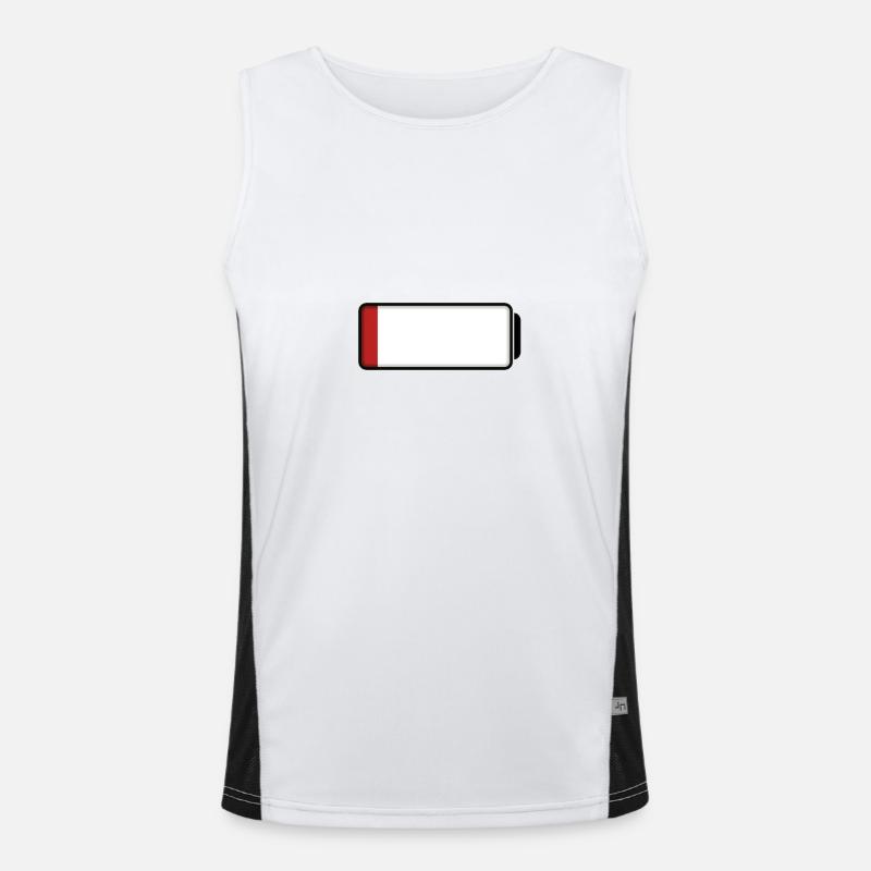 Battery (low / empty - 10%) Men's Functional Contrast Tank Top 