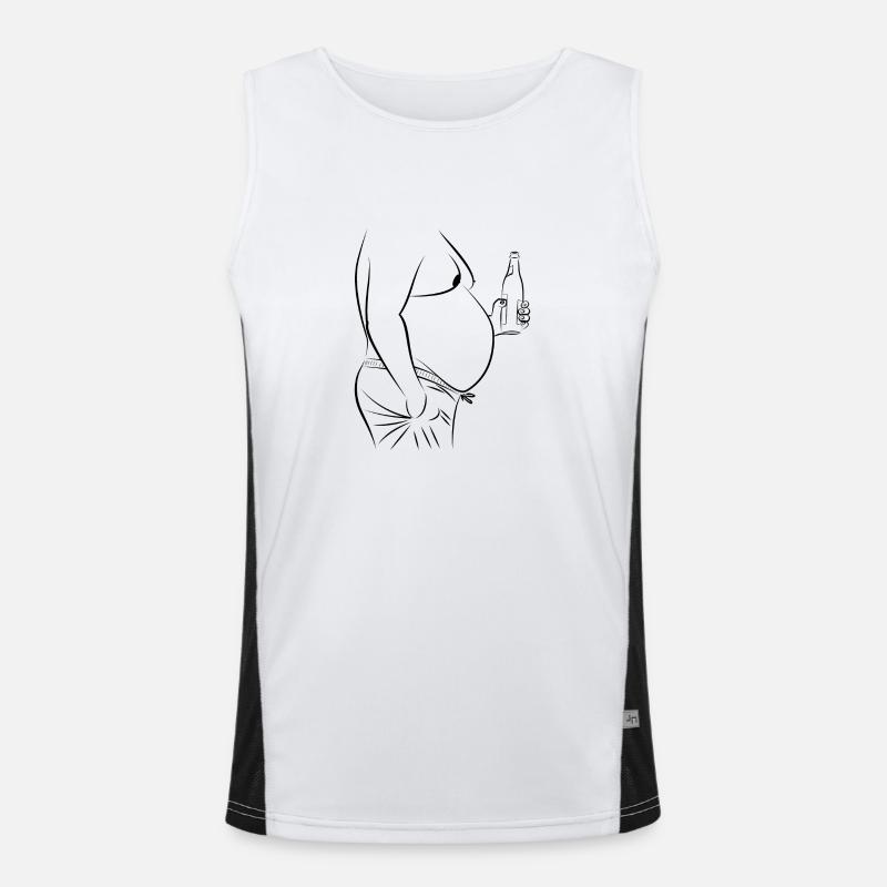 Bierbauch (Geschenkidee) Funktionelles Kontrast-Tank Top für Männer 