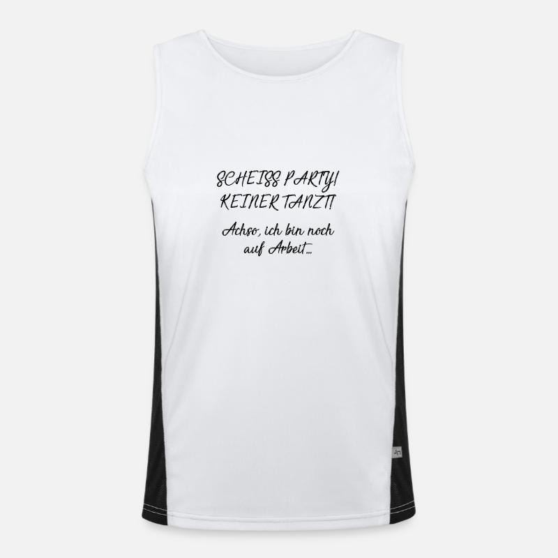 work Men's Functional Contrast Tank Top 