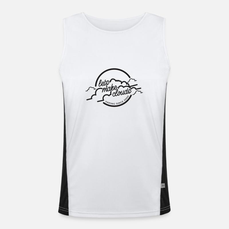Dampfer dampfen E Zigarette Geschenk Wolke Funktionelles Kontrast-Tank Top für Männer 