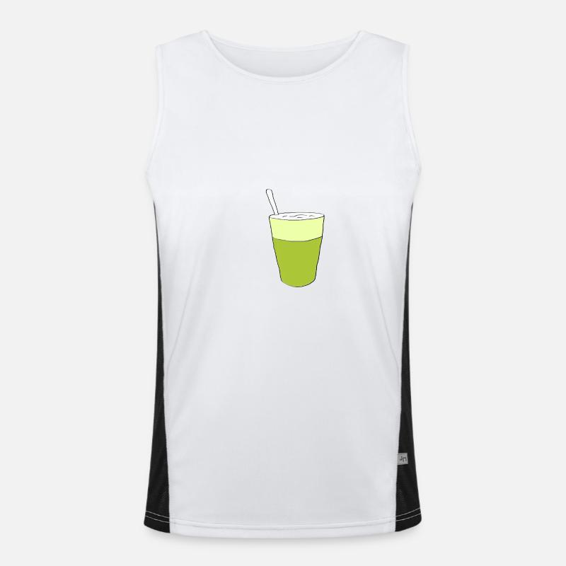 Matcha vegan gift birthday matchalatte Men's Functional Contrast Tank Top 
