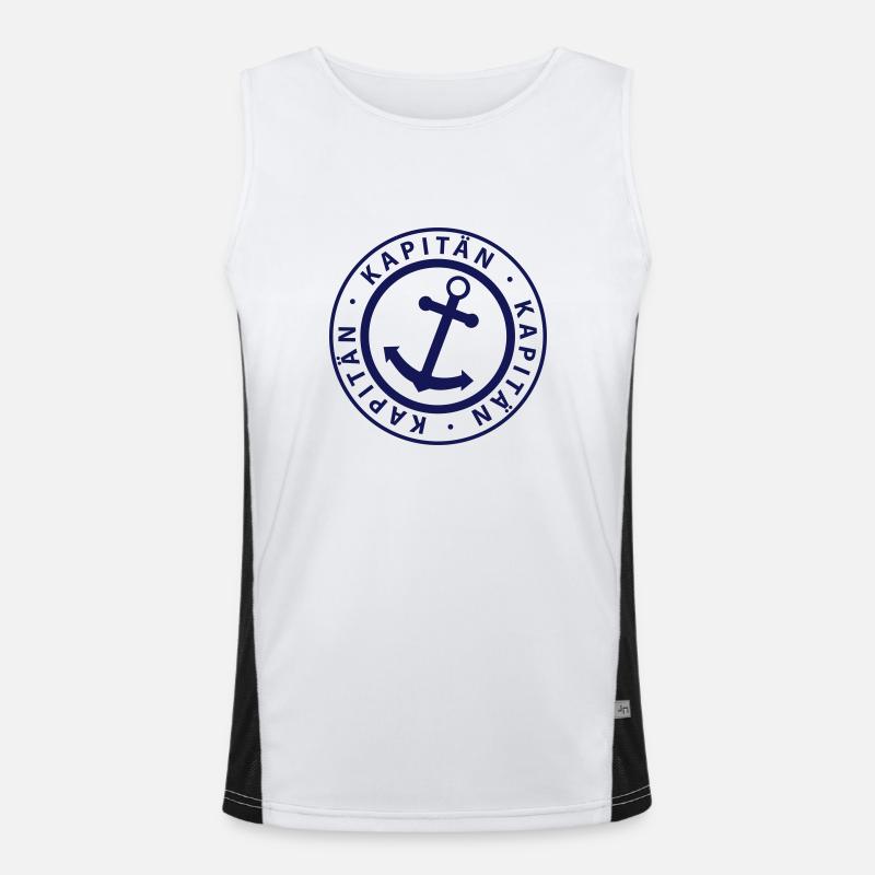 captain Men's Functional Contrast Tank Top 