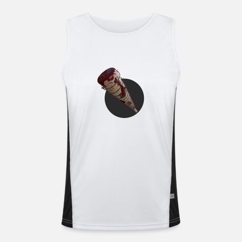 Baseball bat with barbed wire Men's Functional Contrast Tank Top 