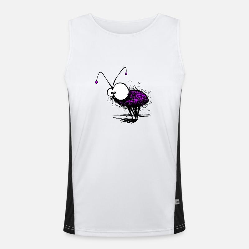 Mayfly Funny illustration Men's Functional Contrast Tank Top 