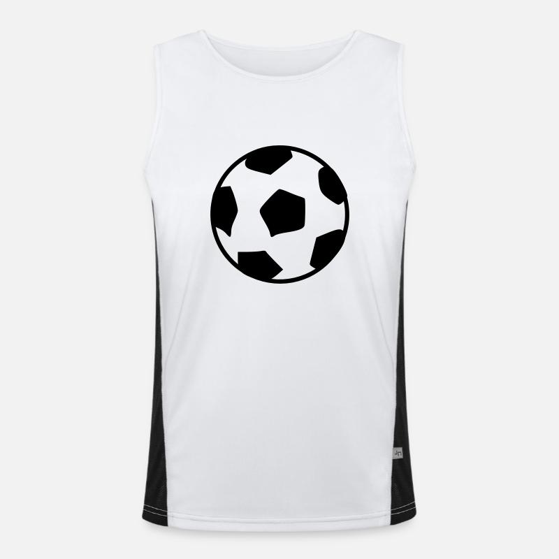 football vector art Men's Functional Contrast Tank Top 