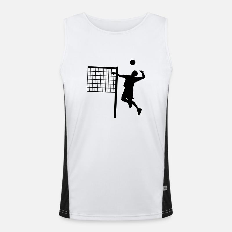 Volleyball Player Men's Functional Contrast Tank Top 