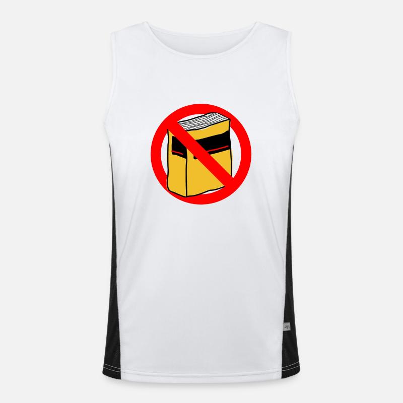 Duden Rechtsschreibung Danke Deutsch Geschenk Idee Funktionelles Kontrast-Tank Top für Männer 
