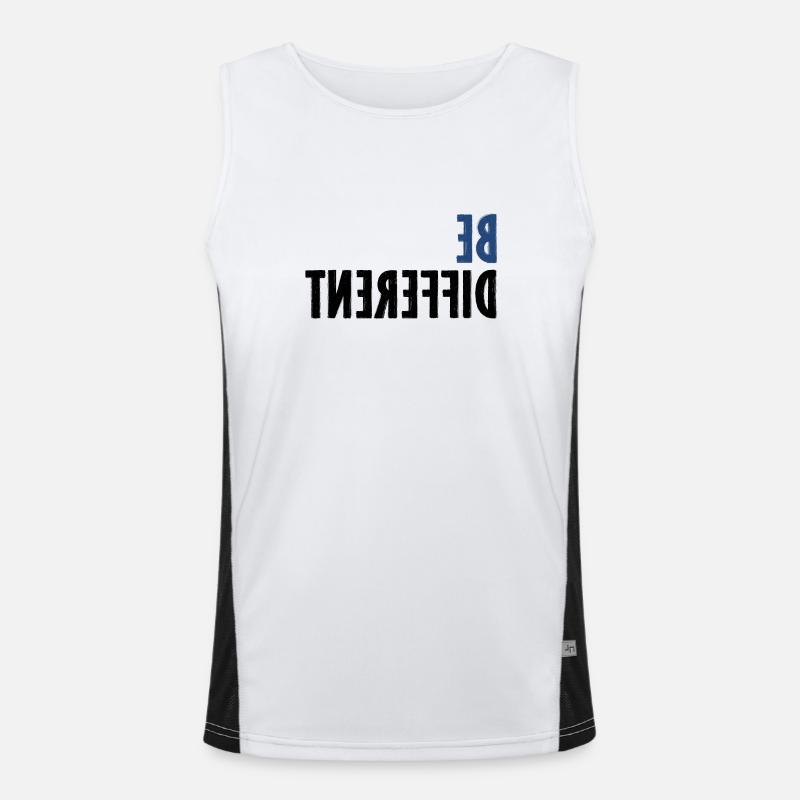 Spruch Statement Funktionelles Kontrast-Tank Top für Männer 